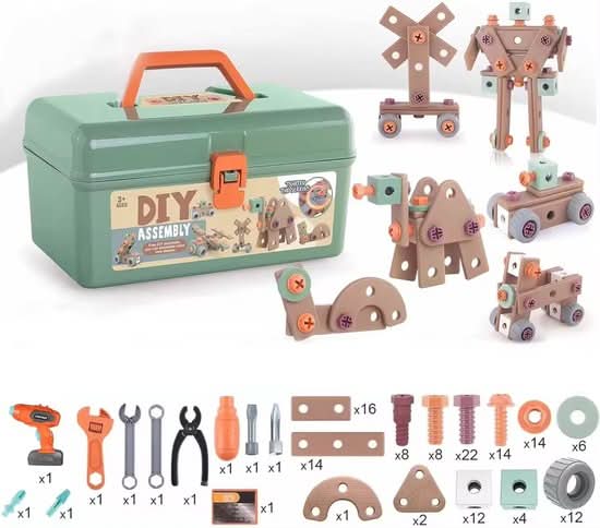 Ensemble d'Outils pour Enfants - Kit de Construction Créatif 1