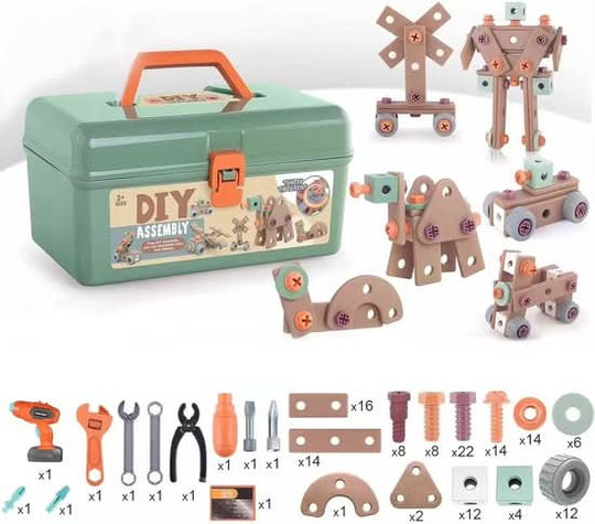 Ensemble d'Outils pour Enfants - Kit de Construction Créatif 1