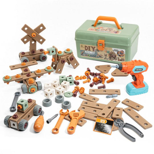 Ensemble d'Outils pour Enfants - Kit de Construction Créatif 4