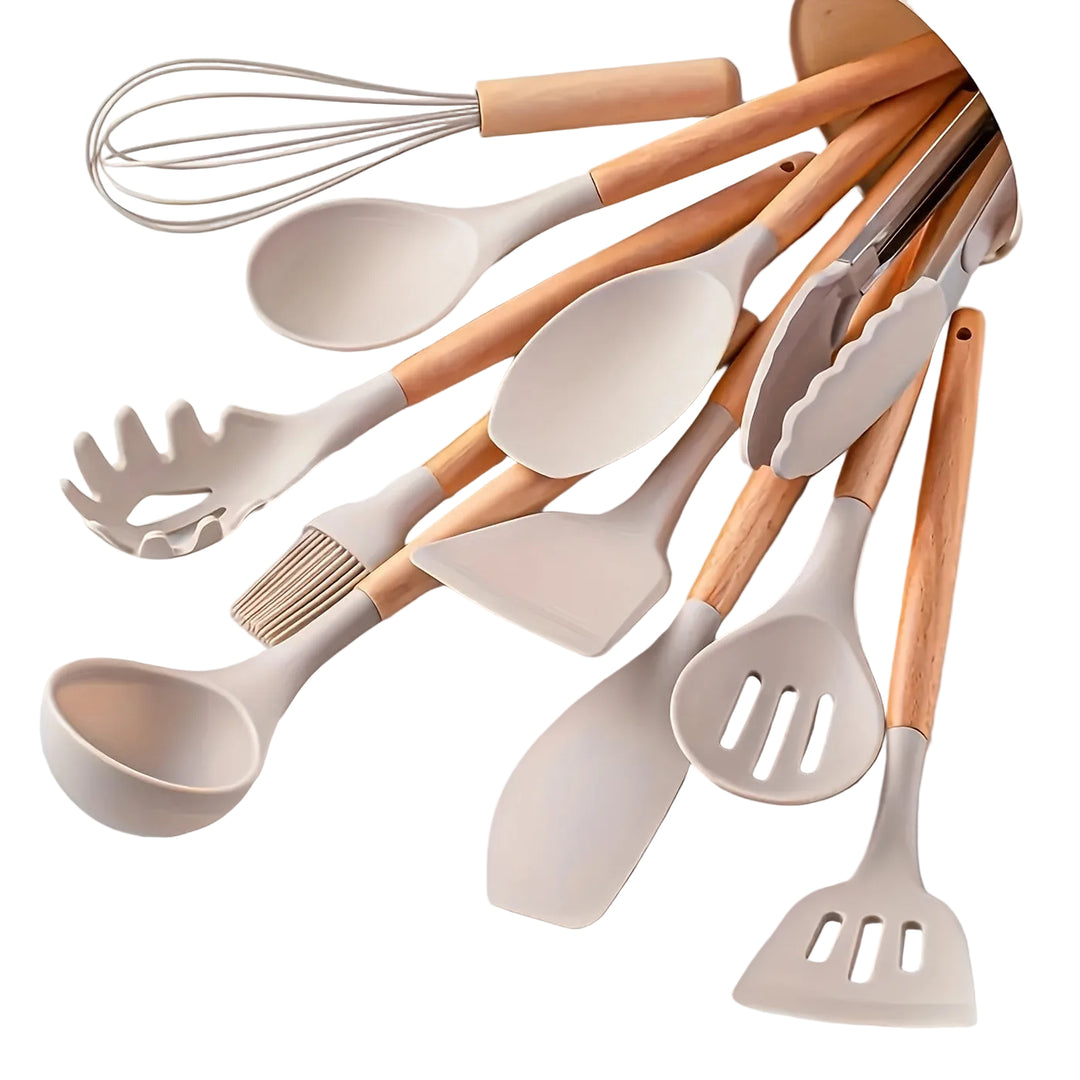 Ensemble d'Ustensiles de Cuisine 12 Pièces Pratiques et Ergonomiques 0