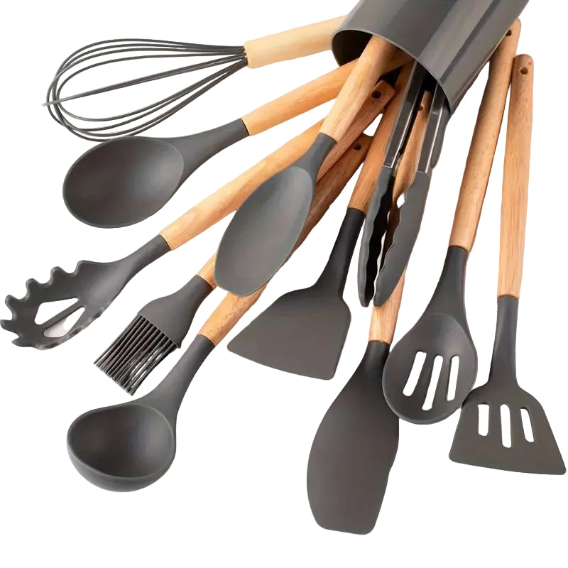 Ensemble d'Ustensiles de Cuisine Pratique 12 Pièces pour Préparation Culinaire 11