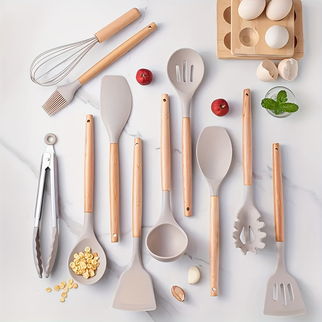 Ensemble d'Ustensiles de Cuisine Pratiques 12 Pièces Ergonomiques 1