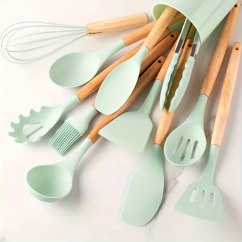Ensemble d'Ustensiles de Cuisine Pratiques 12 Pièces Ergonomiques 16