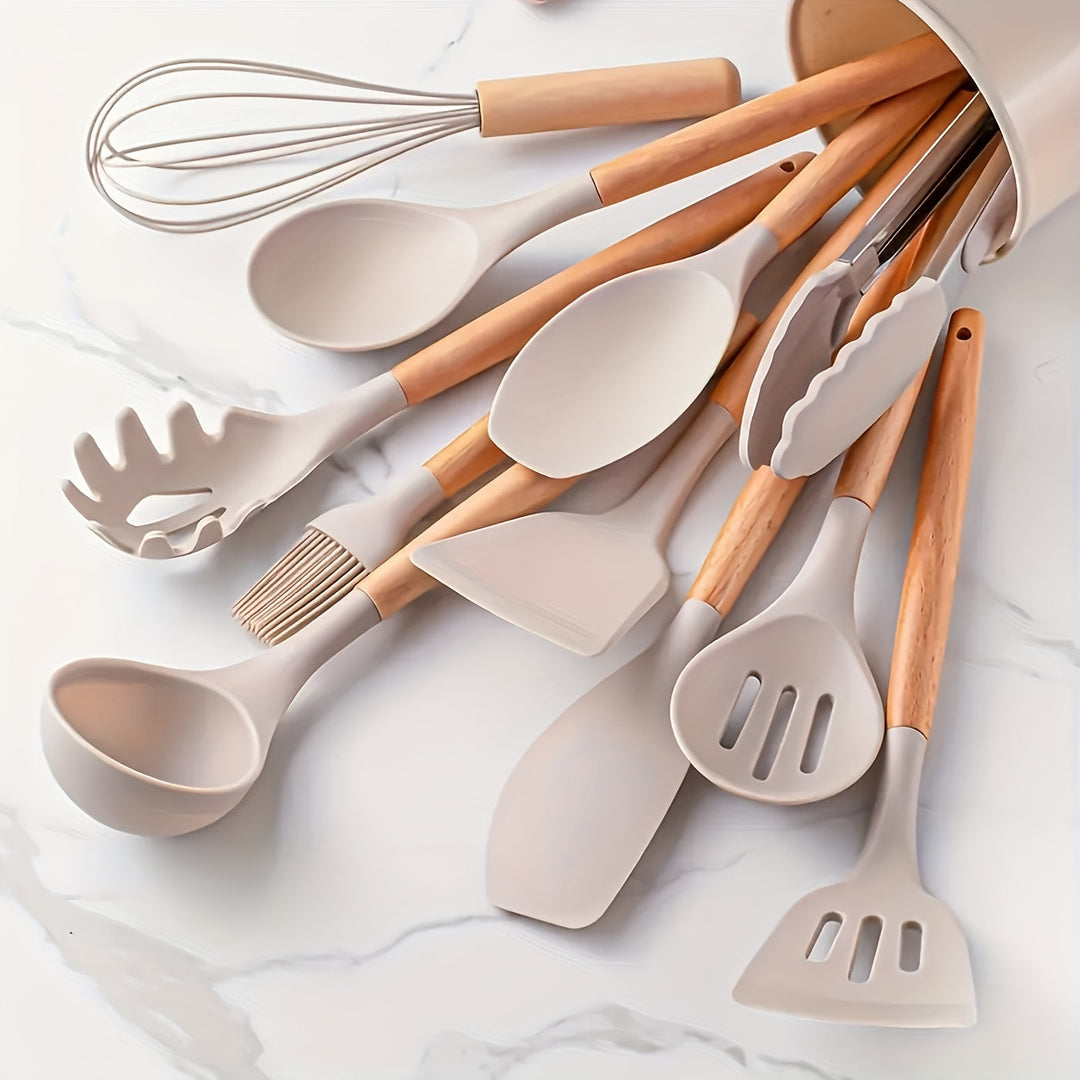 Ensemble d'Ustensiles de Cuisine Pratiques 12 Pièces Ergonomiques 2