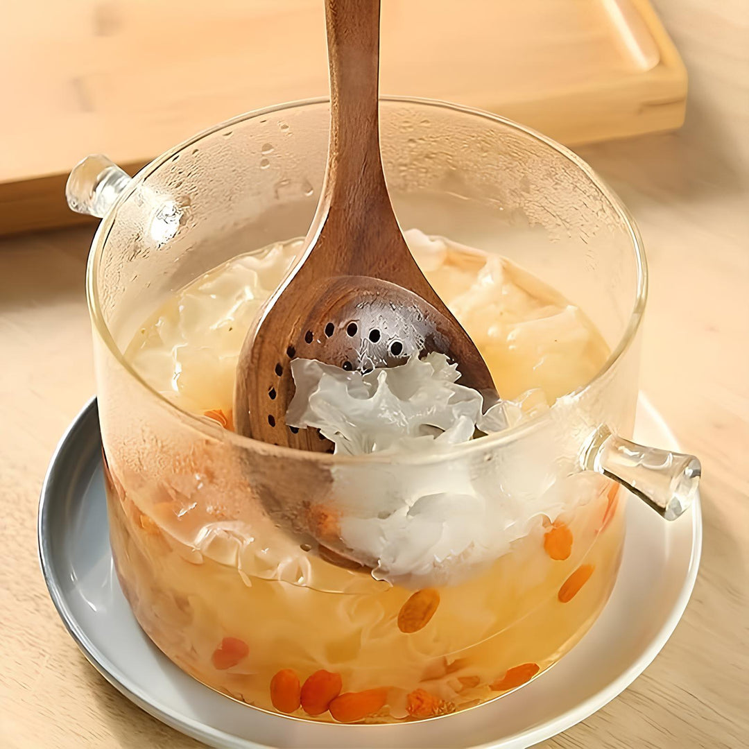 Ensemble d'Ustensiles de Cuisine en Bois Naturel - 5 Pièces Pratiques pour Accessoires Cuisine 3