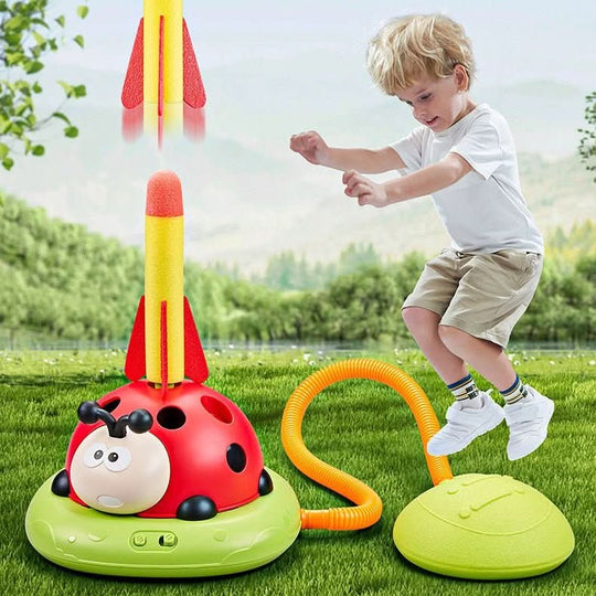 Ensemble d'activités pour enfants 3 en 1 avec corde à sauter et fusée à pédales 2
