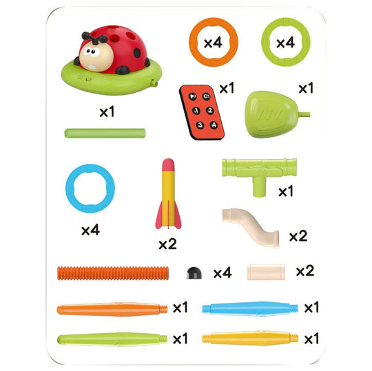 Ensemble d'activités pour enfants 3 en 1 avec corde à sauter et fusée à pédales 5