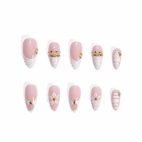 Ensemble d'ongles artificiels pour femmes style moderne 4