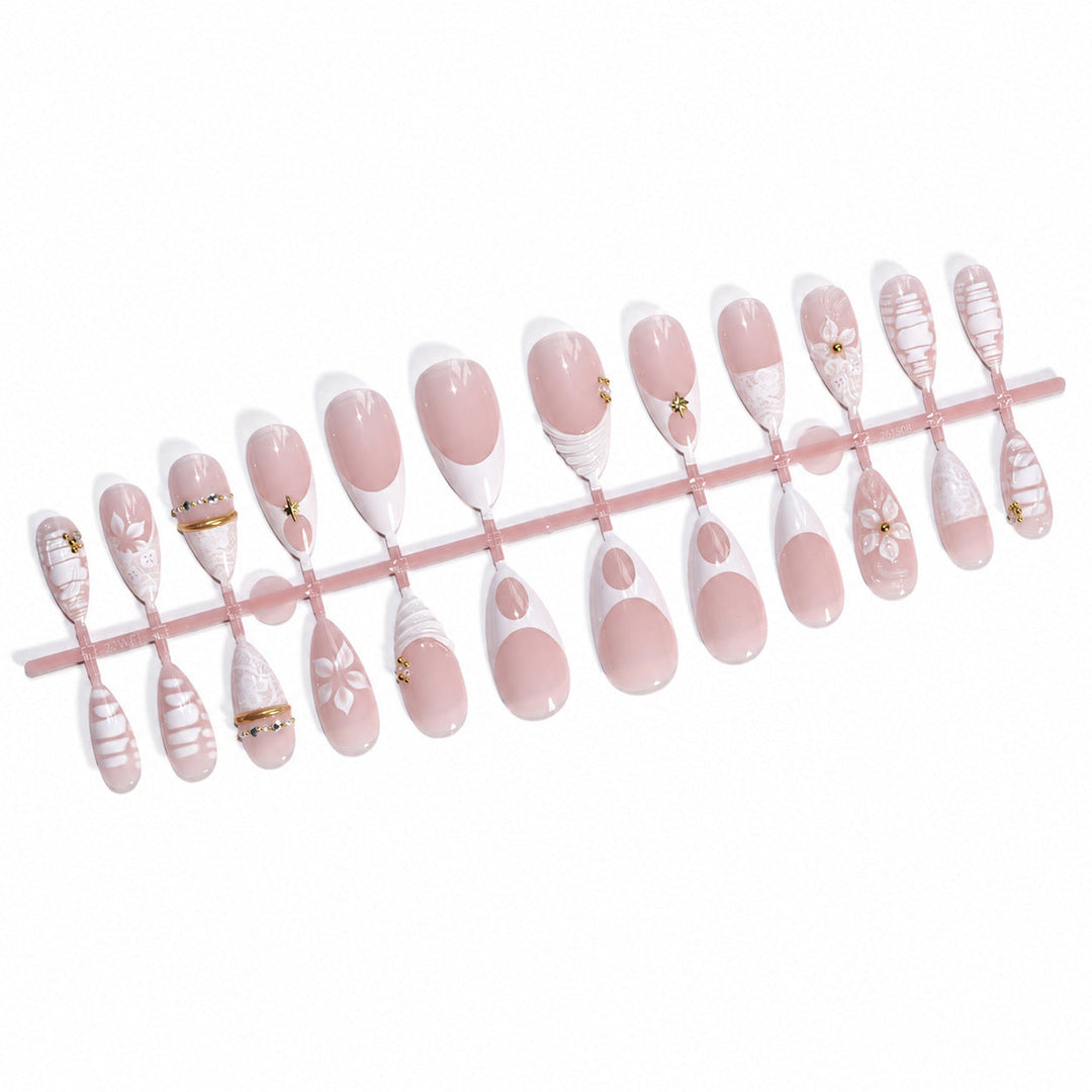 Ensemble d'ongles artificiels pour femmes style moderne 5