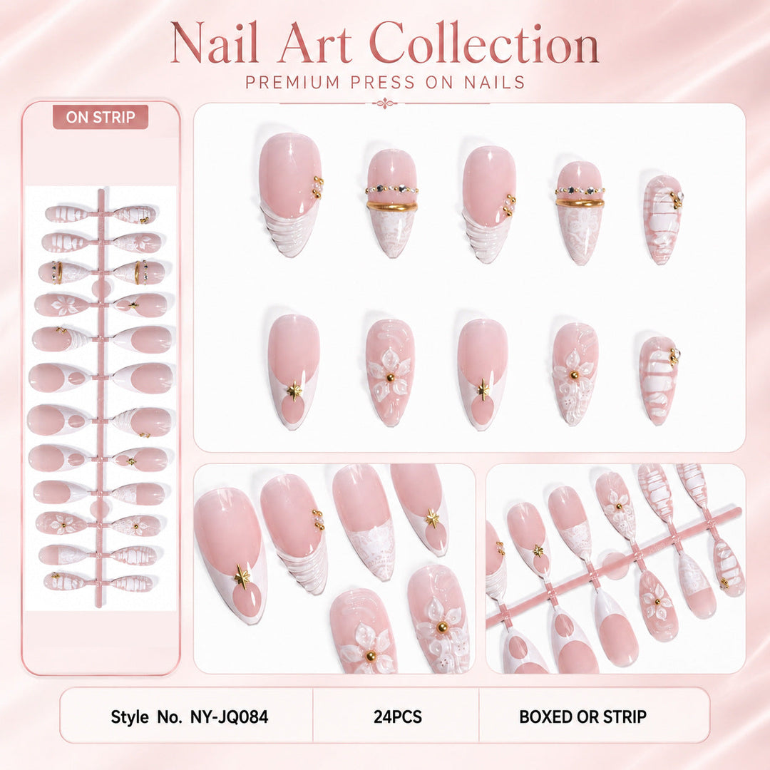 Ensemble d'ongles artificiels pour femmes style moderne 6