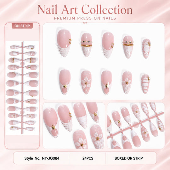 Ensemble d'ongles artificiels pour femmes style moderne 6