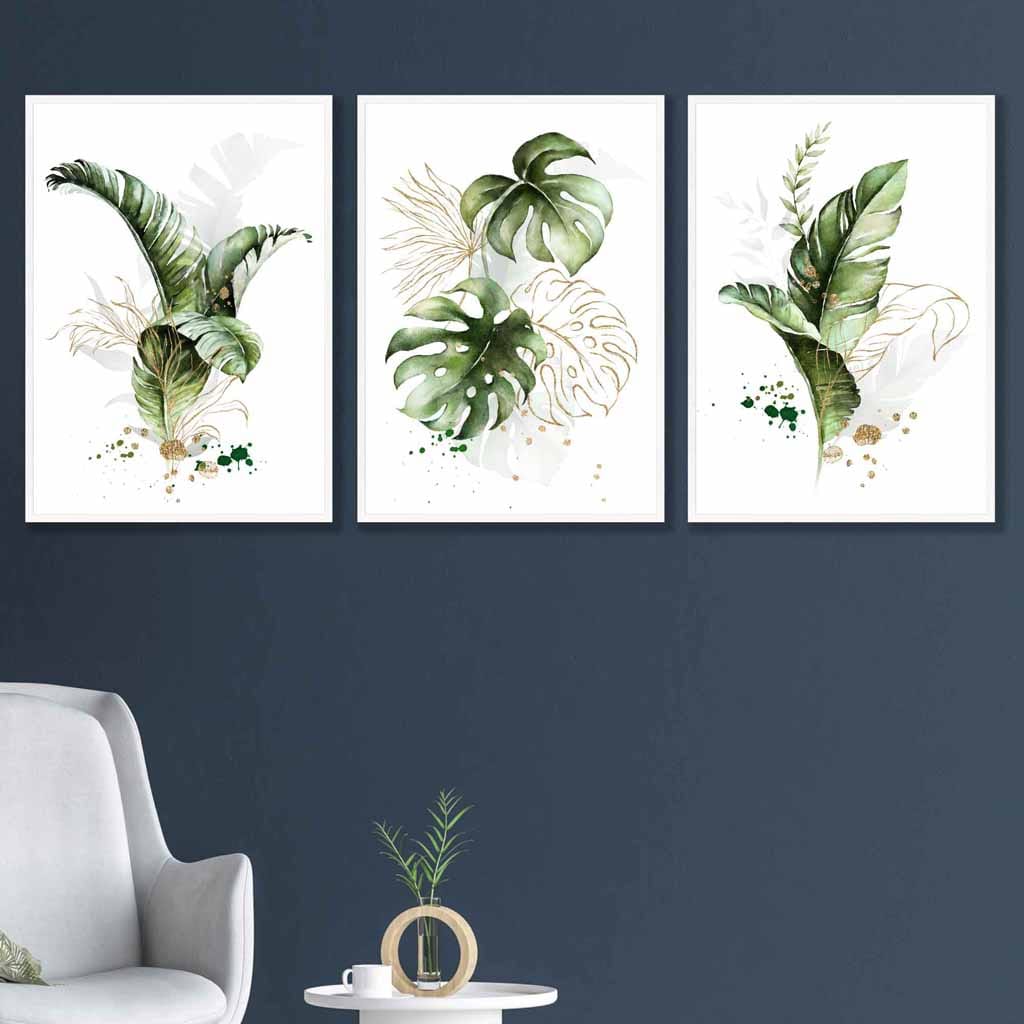 Ensemble de 3 Estampes Murales Florales Modernes 2