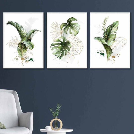 Ensemble de 3 Estampes Murales Florales Modernes 2