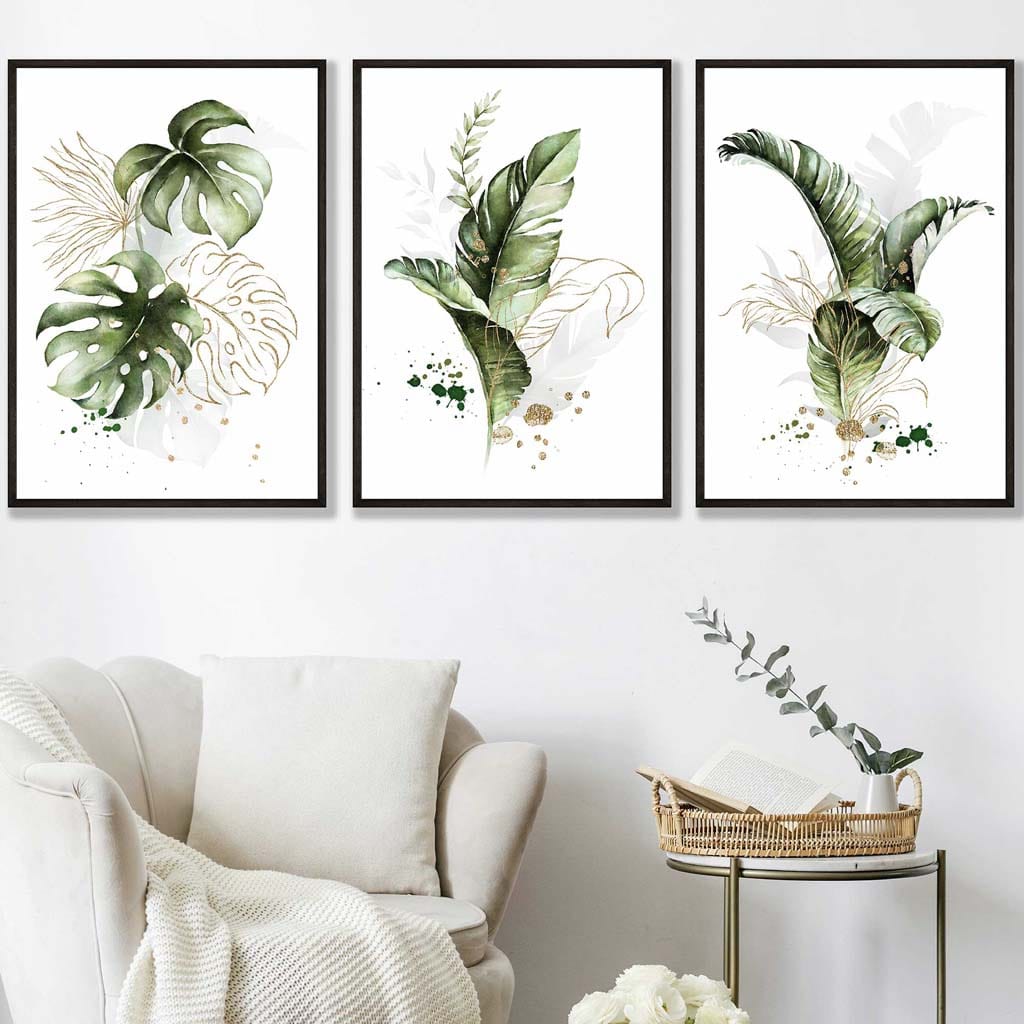 Ensemble de 3 Estampes Murales Florales Modernes 3