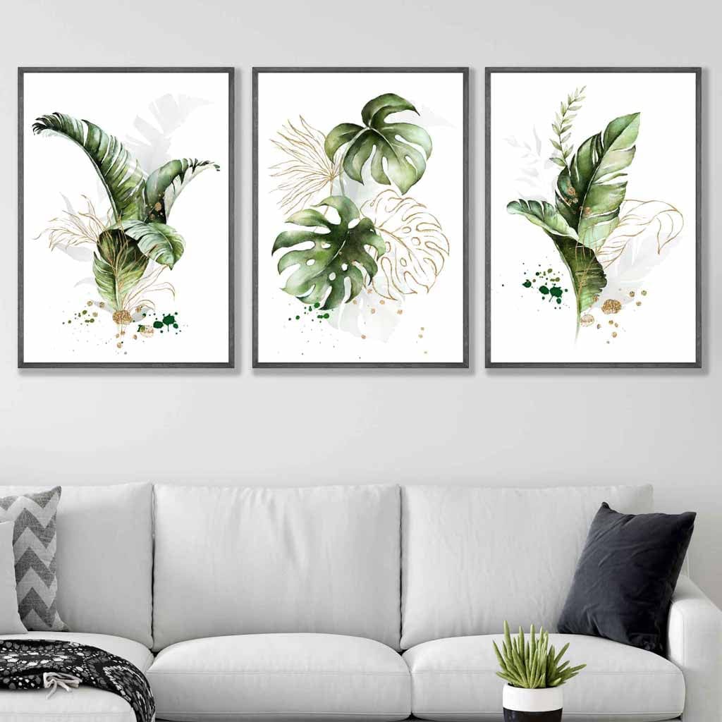 Ensemble de 3 Estampes Murales Florales Modernes 5