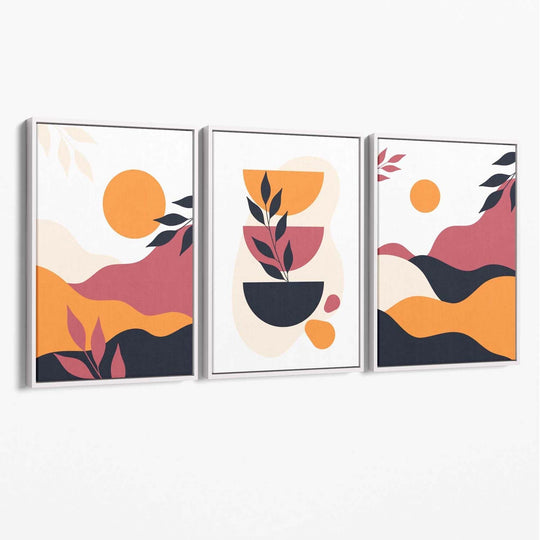 Ensemble de 3 Impressions Murales Boho Colorées 2