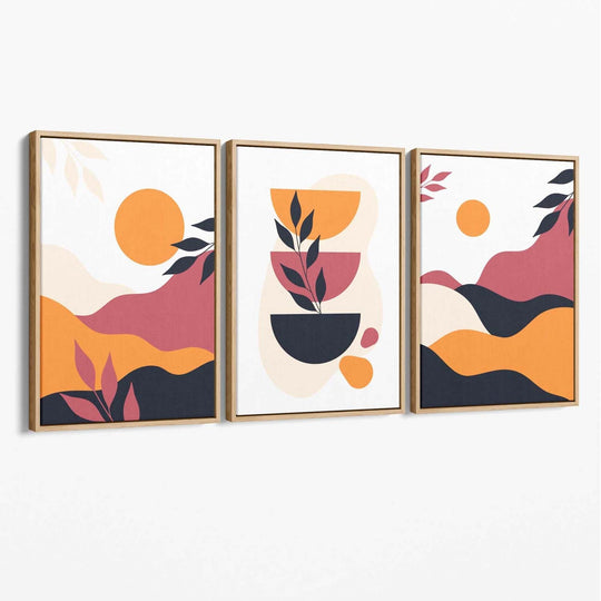 Ensemble de 3 Impressions Murales Boho Colorées 3