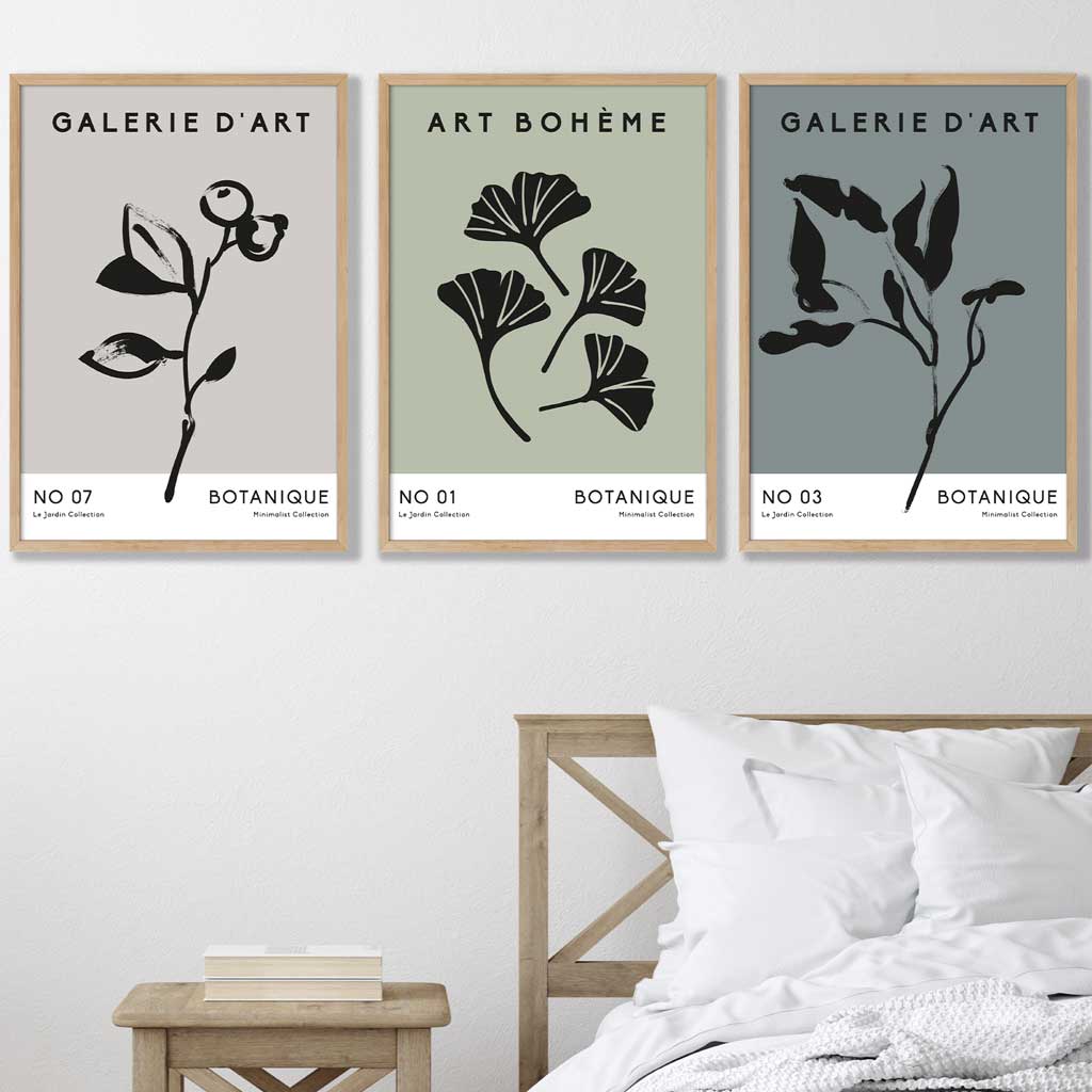 Ensemble de 3 Tirages d'Art Botanique Minimaliste 0