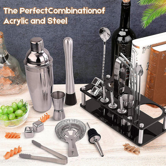 Ensemble de Barman Complet avec Shaker et Accessoires 3
