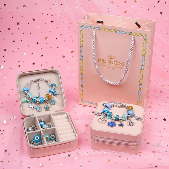 Ensemble de Bijoux DIY pour Filles avec Breloques Colorées 3