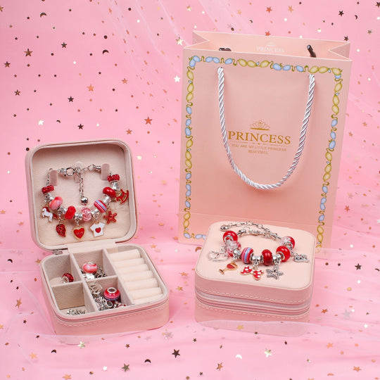Ensemble de Bijoux DIY pour Filles avec Breloques Colorées 5