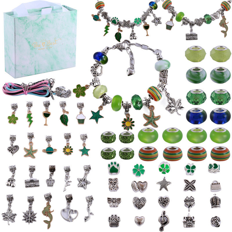 Ensemble de Bijoux DIY pour Filles avec Breloques Colorées 8