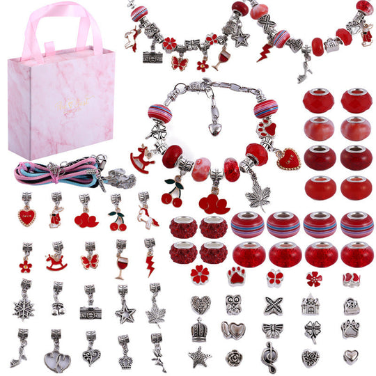 Ensemble de Bijoux DIY pour Filles avec Breloques Colorées 9