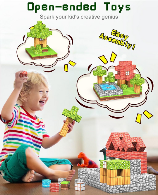 Ensemble de Blocs de Construction Magnétiques pour Enfants - Stimulez la Créativité et l'Apprentissage 1