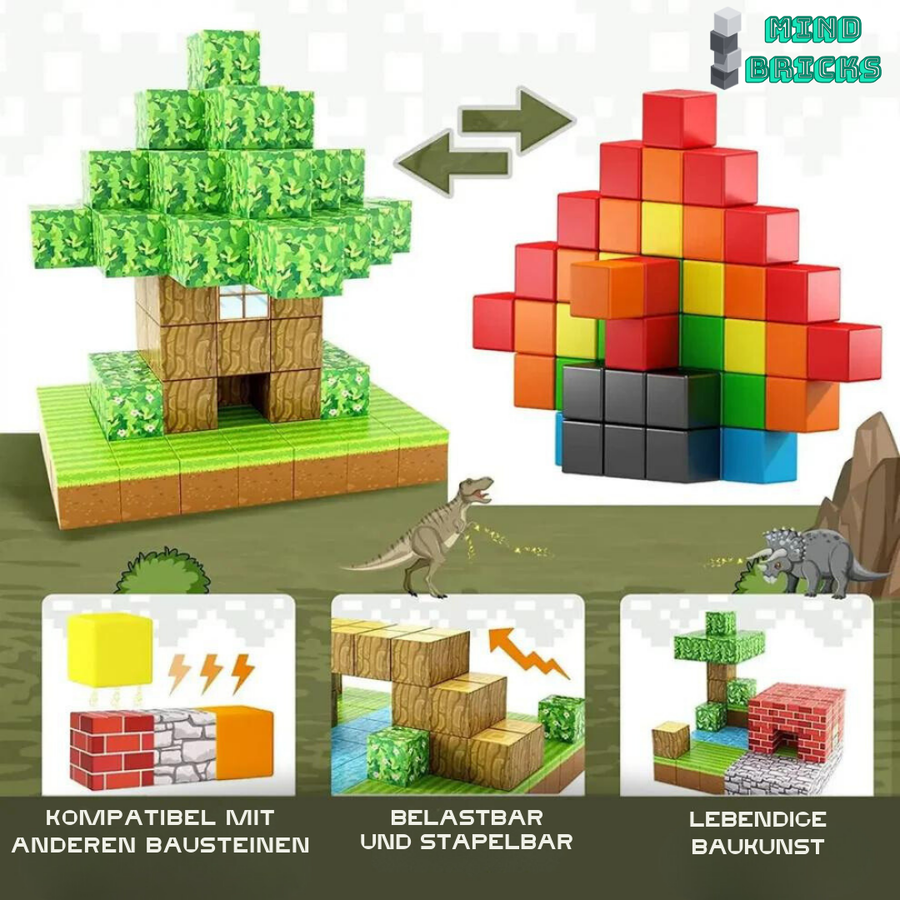 Ensemble de Blocs de Construction Magnétiques pour Enfants - Stimulez la Créativité et l'Apprentissage 3