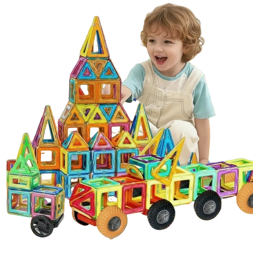 Ensemble de Blocs de Construction Magnétiques pour Enfants 0