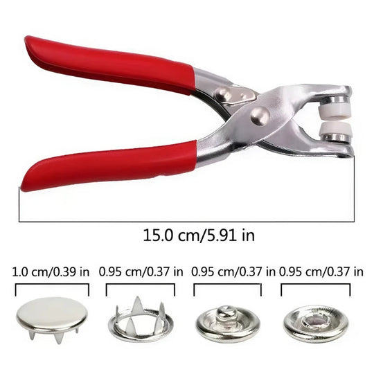 Ensemble de Boutons-pression Métalliques Pratiques 3