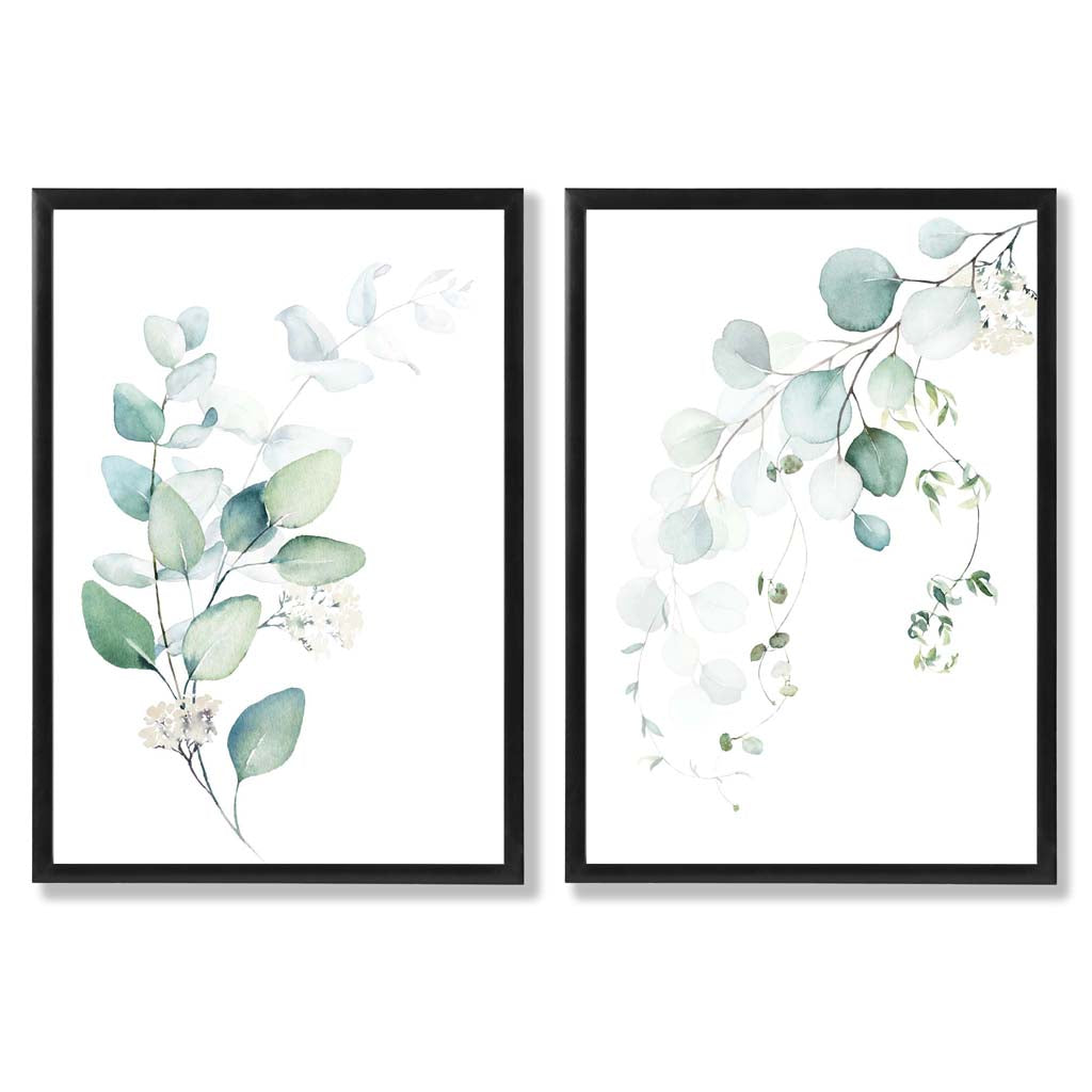 Ensemble de Cadres avec Impressions Artistiques Eucalyptus 0