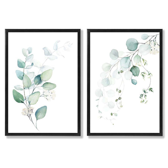 Ensemble de Cadres avec Impressions Artistiques Eucalyptus 0