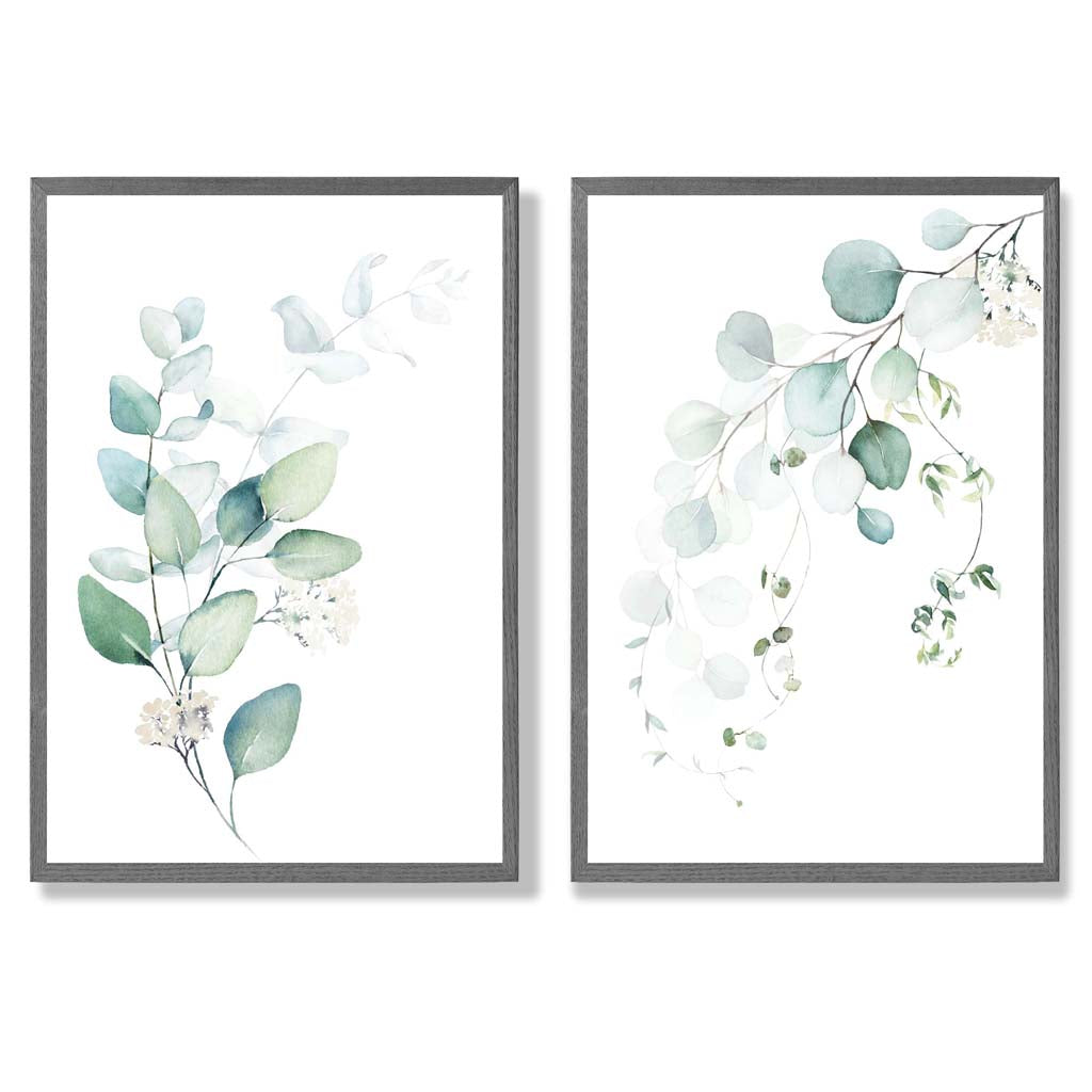 Ensemble de Cadres avec Impressions Artistiques Eucalyptus 4