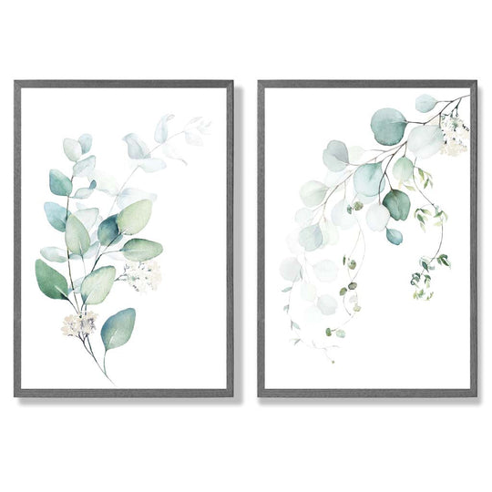 Ensemble de Cadres avec Impressions Artistiques Eucalyptus 4