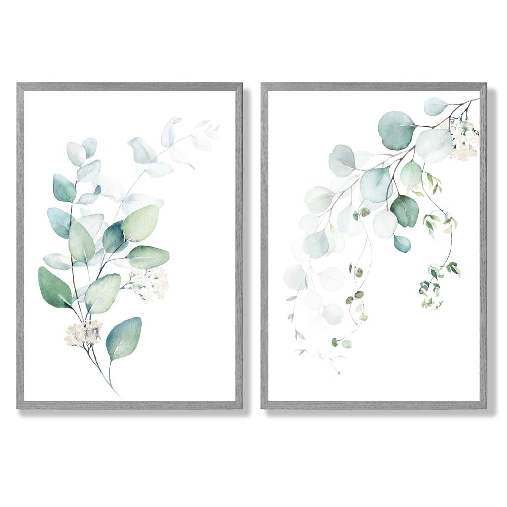 Ensemble de Cadres avec Impressions Artistiques Eucalyptus 5