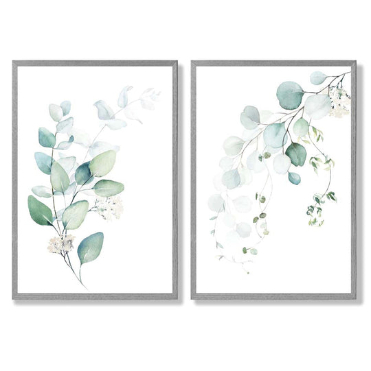 Ensemble de Cadres avec Impressions Artistiques Eucalyptus 5