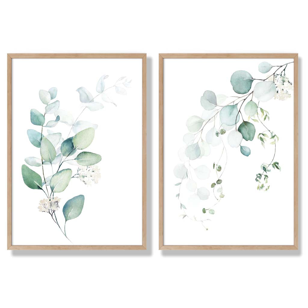 Ensemble de Cadres avec Impressions Artistiques Eucalyptus 6