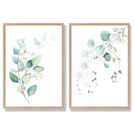 Ensemble de Cadres avec Impressions Artistiques Eucalyptus 6