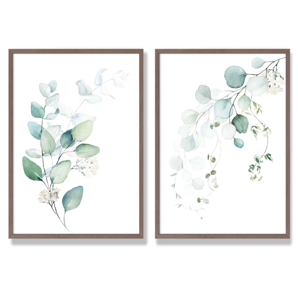 Ensemble de Cadres avec Impressions Artistiques Eucalyptus 7