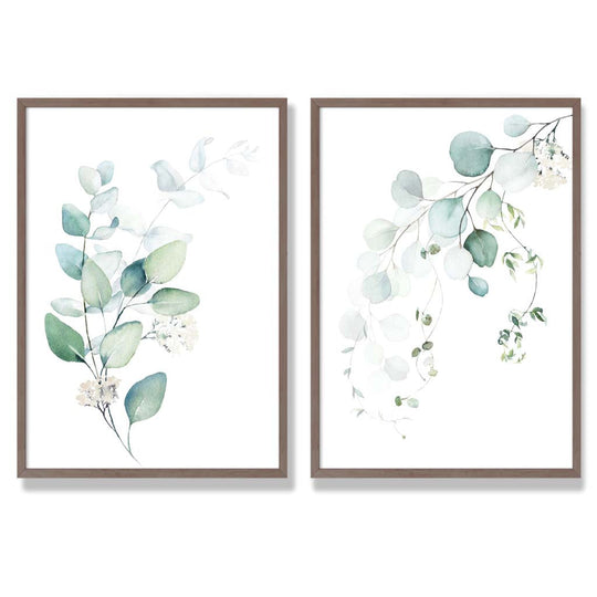 Ensemble de Cadres avec Impressions Artistiques Eucalyptus 7
