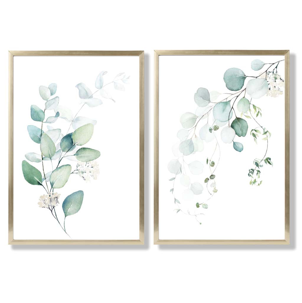 Ensemble de Cadres avec Impressions Artistiques Eucalyptus 8