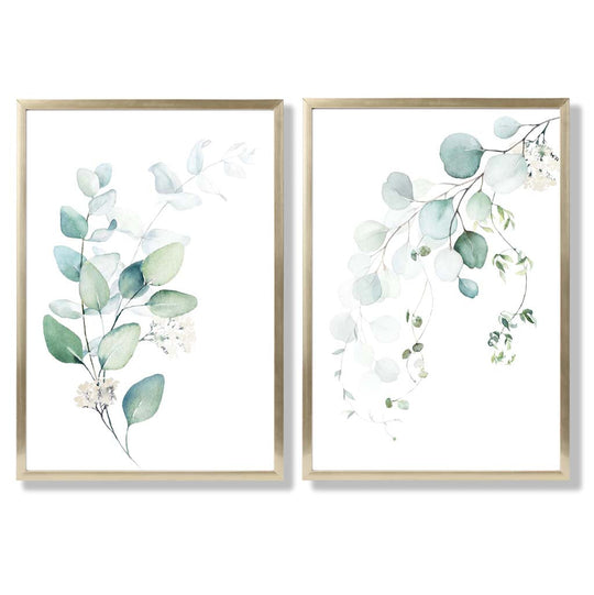 Ensemble de Cadres avec Impressions Artistiques Eucalyptus 8