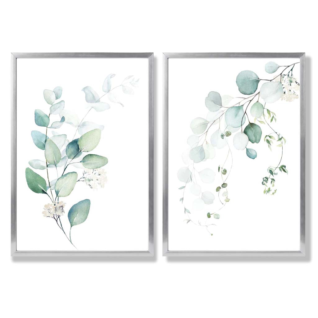 Ensemble de Cadres avec Impressions Artistiques Eucalyptus 9