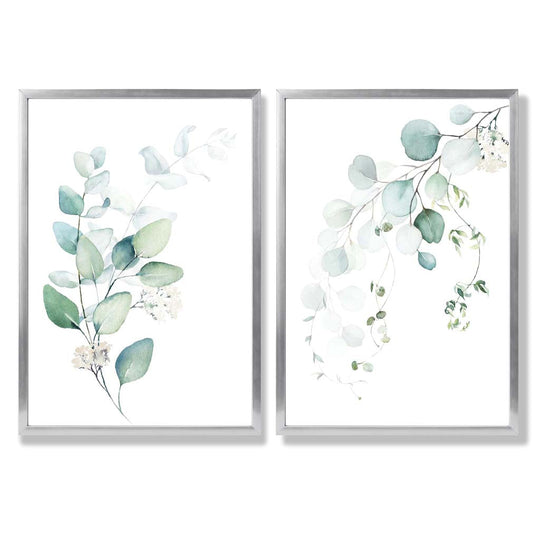 Ensemble de Cadres avec Impressions Artistiques Eucalyptus 9