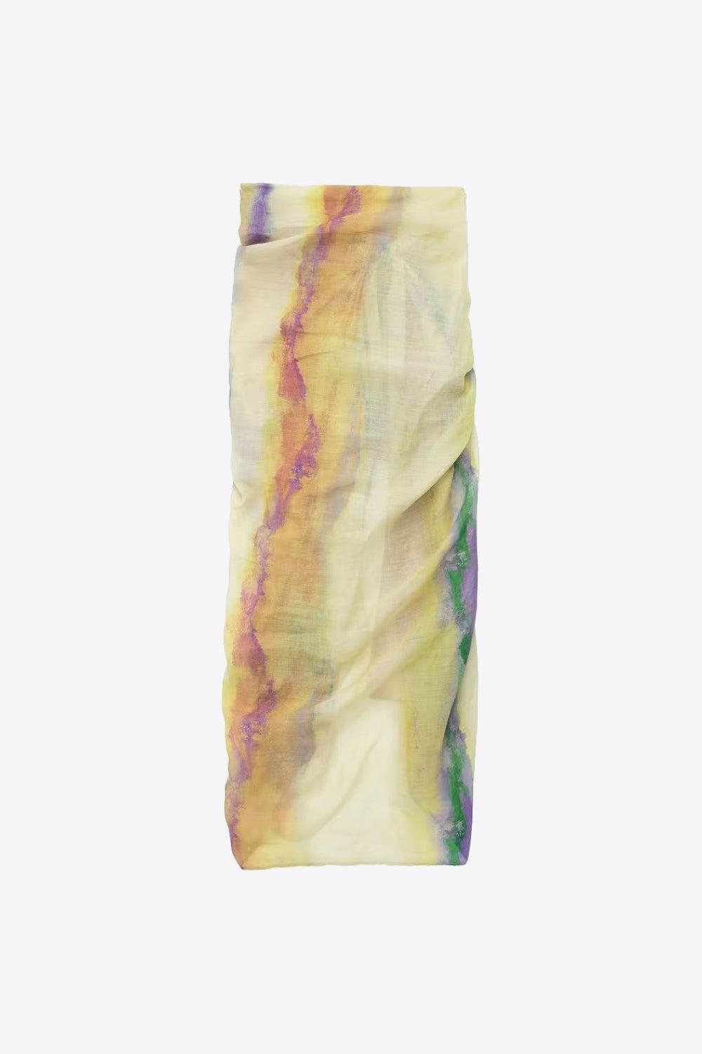 Ensemble de Chemise à Manches Longues Tie-Dye et Jupe Nouée 4