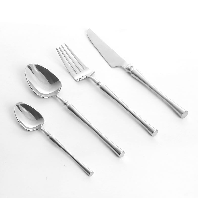 Ensemble de Couverts de Table 24 Pièces Moderne avec Couteaux de Table 1