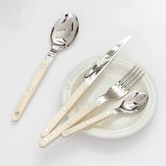 Ensemble de Couverts de Table 24 Pièces avec Couteaux de Table Élégants pour Repas Raffinés 5