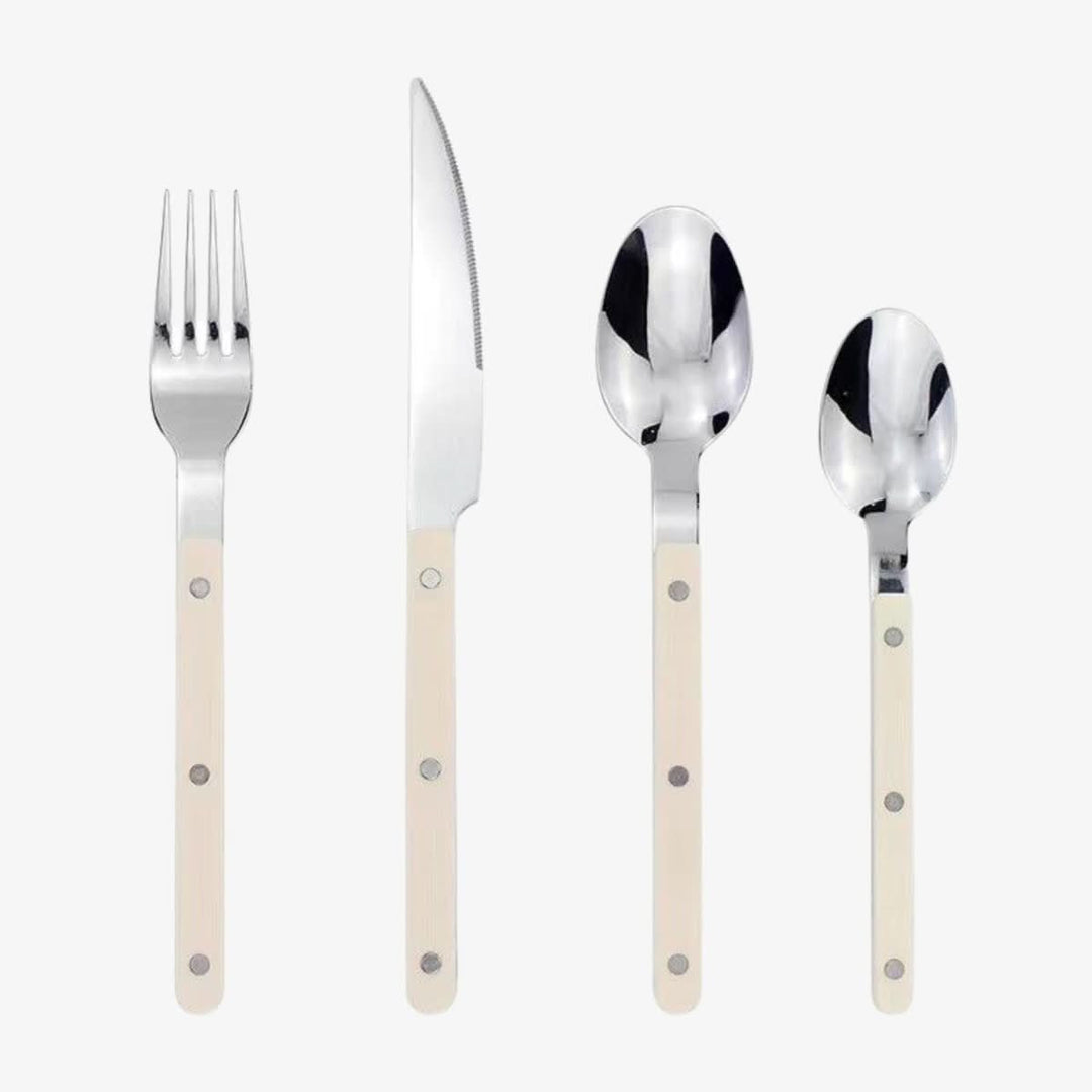 Ensemble de Couverts de Table 24 Pièces avec Couteaux de Table Élégants pour Repas Raffinés 8