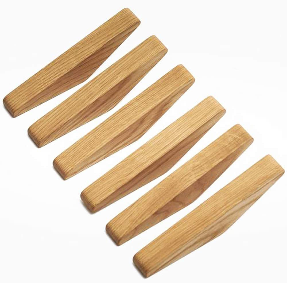 Ensemble de Crochets Muraux en Bois Scandinaves Minimalistes 5